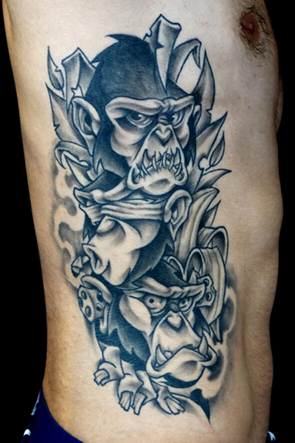 Three wise monkeys,23.