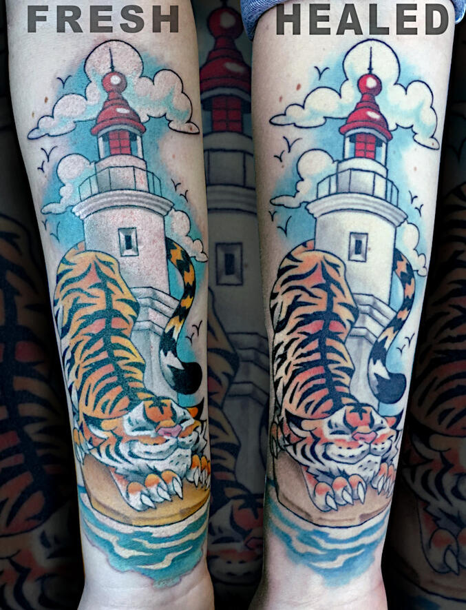 Tiger n lighthouse,24.